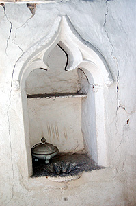 Piscina in the south wall of the chancel May 2011